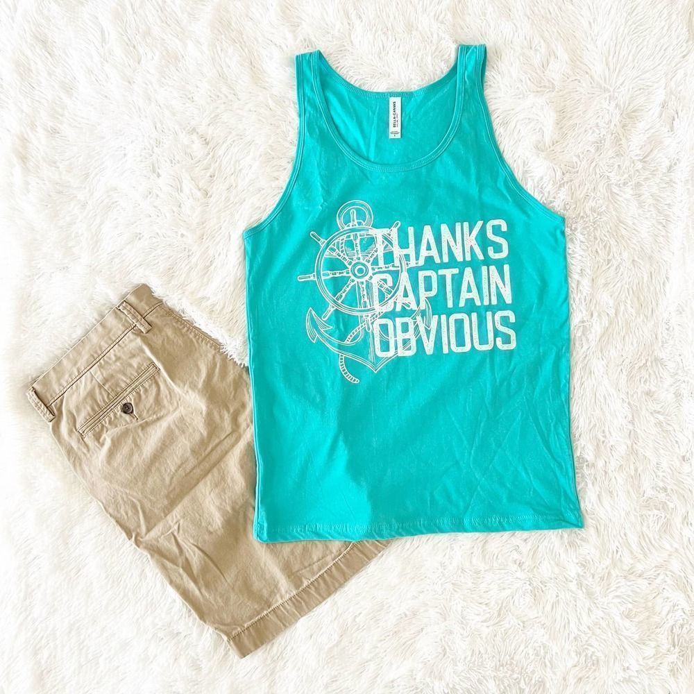 Thanks Captain Obvious Unisex Muscle Tank, Sz S